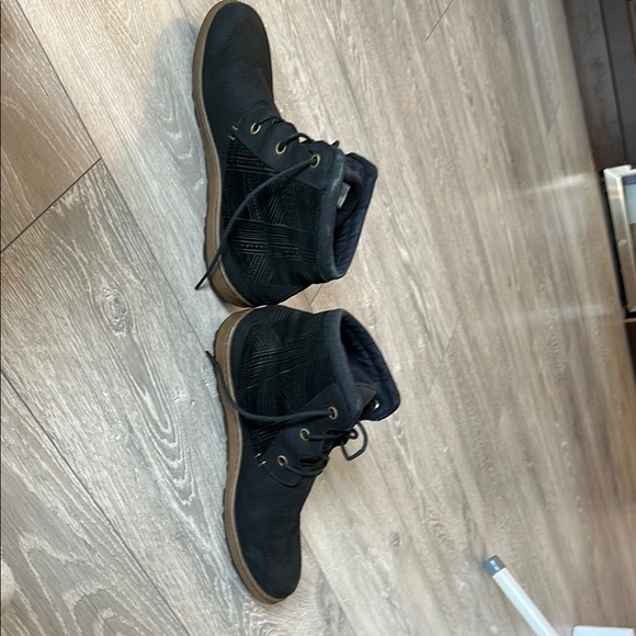 Black Lace-Up Ankle Boots - Picture 2 of 6